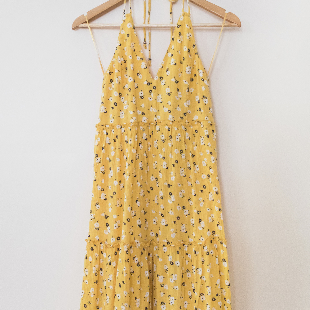 Abercrombie & Fitch Tall Size Maxi Halter Dress